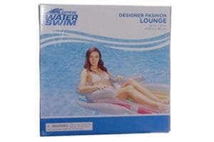 Open Water Designer Fashion Lounge Pool Raft With Backrest Armrests 62" X 35"