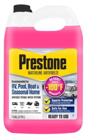 Prestone Waterline/RV Antifreeze - 1 gal; -100° No Burst - Potable Water Systems