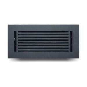 Prima Decorative Black 4" x 10" Cast Aluminum Floor Register Vent Cover