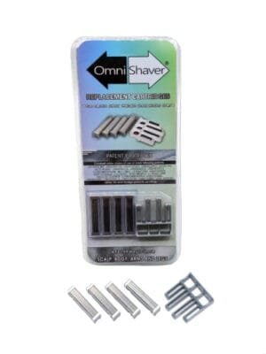 4 Replacement Cartridges Kit For Premium OmniShaver Silver Arrow