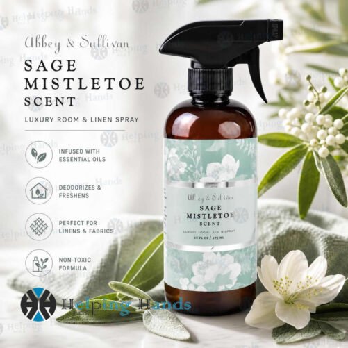 Abbey & Sullivan, Linen and Room Spray, Sage Mistletoe, 16 oz.