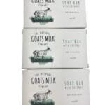 The Natural Goats Milk Company Soap Bar With Coconut Made In Australia 100g Net Pack of 3