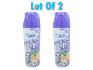 2 Wizard Double Action 2 in 1 Odor Neutralizer + Air Freshener, Fresh Energize