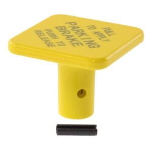World American WA248433 - Air Brake Valve Control Knob - Yellow, Push/Pull, 3/8" Shaft, Pin