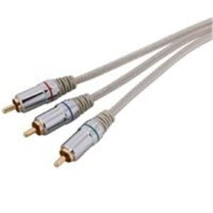 Zenith VC3012COMPON Video Cable, Silver Sheath, Component Cable 12 ft L