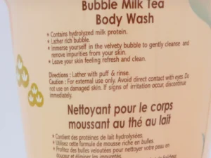 Large Complexion Boutik Bubble Milk Tea Refreshing And Clean Body Wash 27.05 oz Pump - Image 2