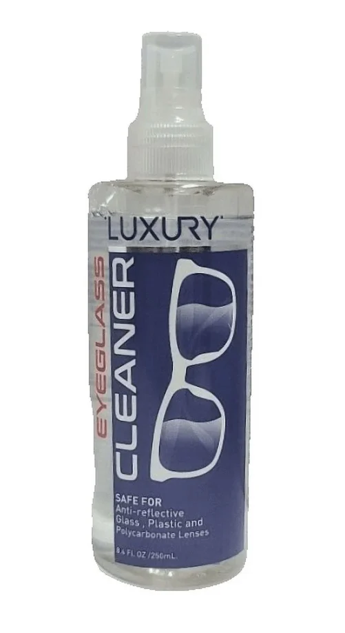 Luxury- Eyeglass Cleaner/Spray 8.4 fl oz Safe for Anti-Reflective Glass, Plastic
