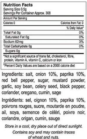 The Gourmet Collection Roast Vegetables & Fries Spice Blend - 368 Servings - Image 2