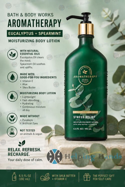 Bath and Body Works Aromatherapy EUCALYPTUS SPEARMINT Body Lotion 6.5oz