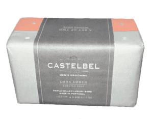 Castelbel Porto Dark Amber 2 x 7oz Soap Bars for Men - Made in Portugal