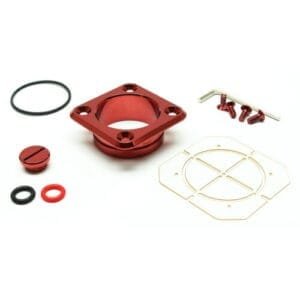 Monsoon MMRS Fill/Drain Port Cap (MMRS-FDP-SC-RD), Square, Red