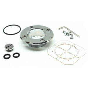 Monsoon MMRS Fill/Drain Port Cap (MMRS-FDP-RC-CH), Round, Chrome