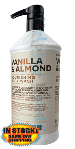 Large Vanilla & Almond Nourishing Moisturize Body Wash 32 fl oz Smith & McCloud