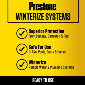 Prestone Waterline/RV Antifreeze - 1 gal; -100° No Burst - Potable Water Systems - Image 4