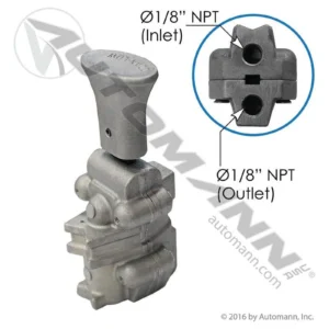 Automann 174.3546 - TRANSMISSION PUSH PULL VALVE Port: 1/8" NPT. Outlet Port: 1/8" NPT - Image 3