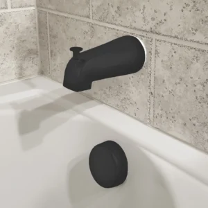Danco Universal Bathroom Tub Spout with Diverter in Matte Black, 0.7 lbs. 11079 - Image 3