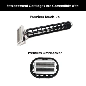 4 Replacement Cartridges Kit For Premium OmniShaver Silver Arrow - Image 2