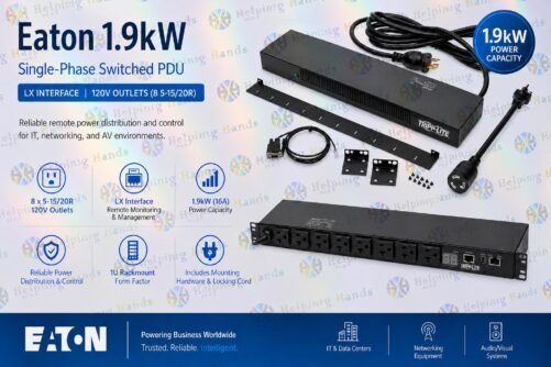Eaton 1.9kW Single-Phase Switched PDU, LX Interface, 120V Outlets (8 5-15/20R)