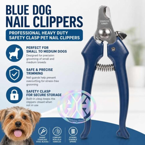 Blue Dog Nail Clippers Professional Heavy Duty Safety Clasp Pet Nail Clippers