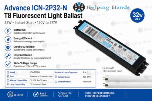 Advance ICN-2P32-N T8 Fluorescent Light Ballast 32W - Instant Start 120V to 277V