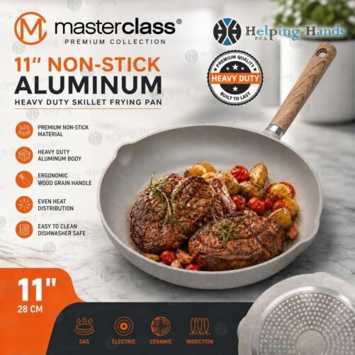 MasterClass 11in Non-Stick Aluminum Heavy Duty Skillet Frying Pan