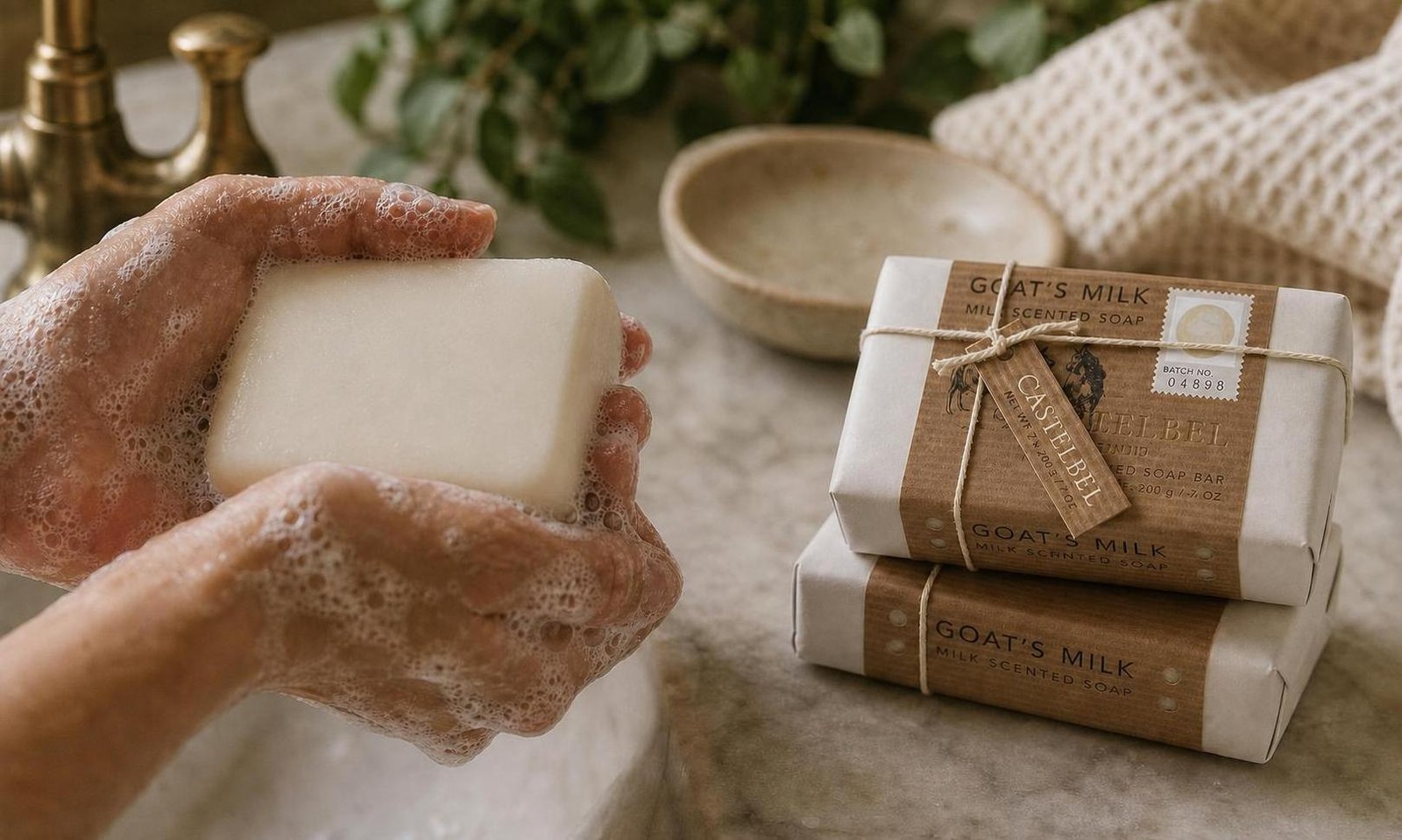 Castelbel Porto - Goat's Milk - Gift Set of Two Scented Bath Soap (2 x 7 oz.) - Image 5