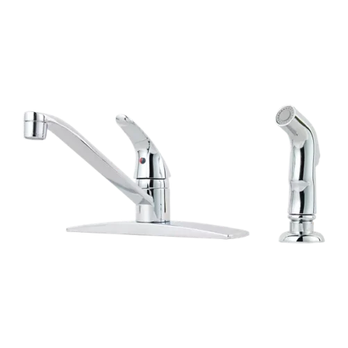 Pfister J134-444C Pfirst Kitchen Faucet with Side Spray, Polished Chrome