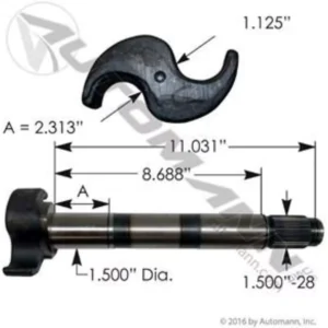 Automann 125.281102.02 - Camshaft - Right Hand (RH) - Image 2