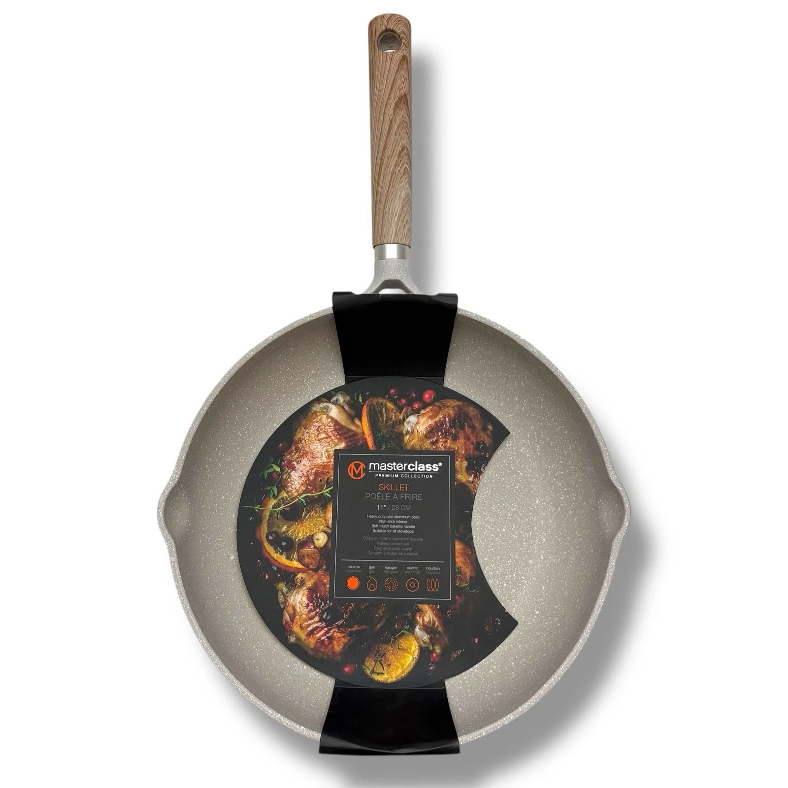 MasterClass 11in Non-Stick Aluminum Heavy Duty Skillet Frying Pan - Image 7