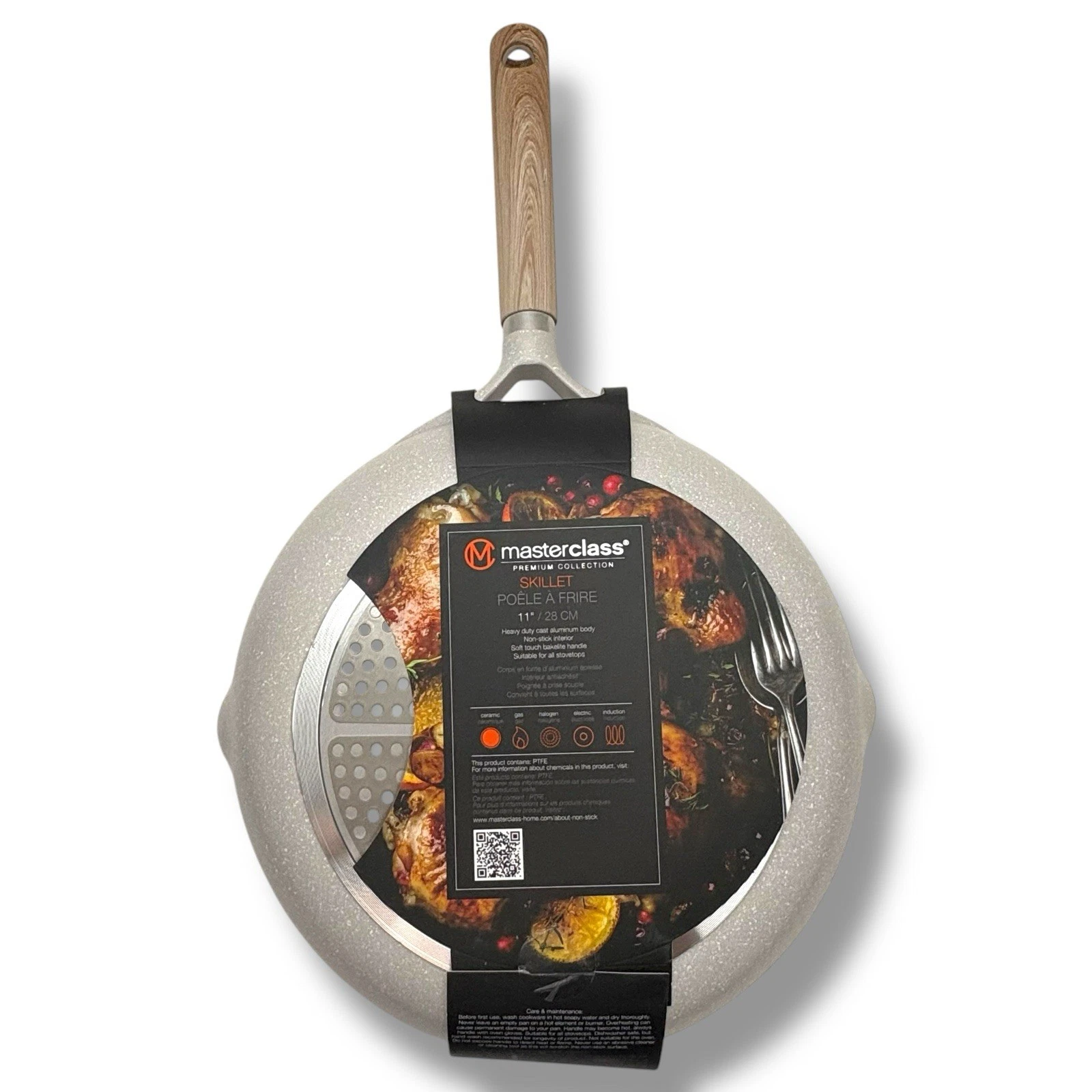MasterClass 11in Non-Stick Aluminum Heavy Duty Skillet Frying Pan - Image 5