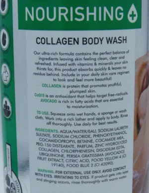 Skin-Aid-Medics ~ Nourishing Collagen Body Wash with Avocado 33 fl oz - Image 3