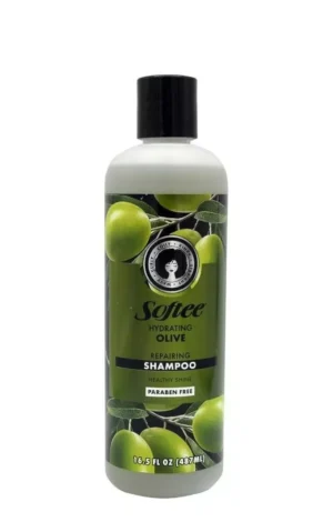 Softee Hydrating Olive Shampoo - Detoxifying - Damage Preventing - 16.5 oz - Image 2
