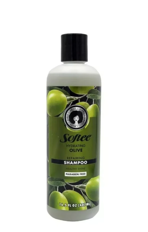 Softee Hydrating Olive Shampoo - Detoxifying - Damage Preventing - 16.5 oz