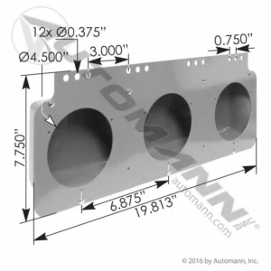 Automann 571.BK4010-3 - LIGHT MODULE BRACKET 3 HOLE - Image 4