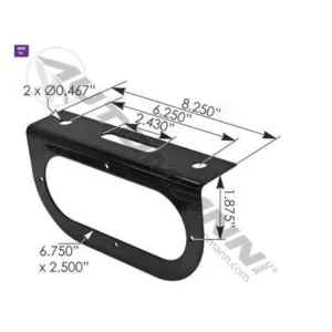 Automann Light Bracket 6in Oval 6.75in x 2.5in - 571.BK60