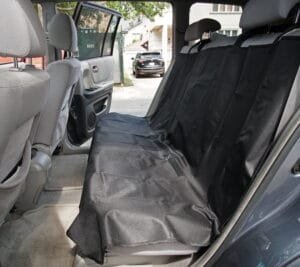 Precious Tails Co-Pilot Waterproof Pet Car Seat Bench Cover Dog - BLACK - Image 3