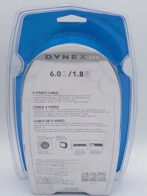 NEW - Dynex DX-AV031 Premium High-Quality S-Video Cable Gold Plated 6ft - Image 2