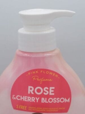 Large Korean Shower Mate Flower Perfume Body Wash Rose & Cherry Blossom K-Beauty - Image 4