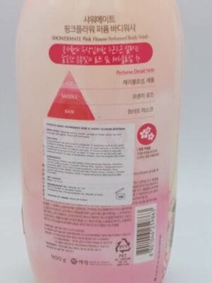 Large Korean Shower Mate Flower Perfume Body Wash Rose & Cherry Blossom K-Beauty - Image 5