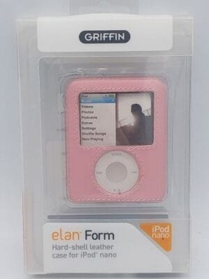 Griffin Elan Form Hard-Shell Leather Case Apple iPod nano 3rd Generation - Pink - Image 2