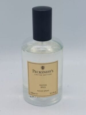1 PECKSNIFF'S ENGLAND ROOM SPRAY FESTIVE SPICE 3.3oz Glass Spray Bottle