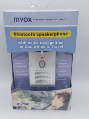 MVox Voice Recognition Wireless Bluetooth Speaker 4 Phones Conferences VOIP Apps