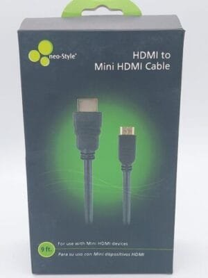 Neo-Style HDMI to Mini HDMI Type C Shielded AWG High Speed Ethernet Cable - 9 FT