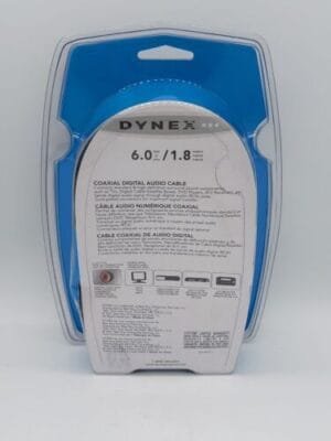 New Dynex DX-AV211 6Ft. Coaxial High Definition Digital Audio Cable with Package - Image 2