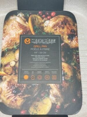 Masterclass Premium Cookware 11" Heavy Duty Skillet Grill Pan Non-Stick Speckled - Image 6