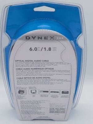 New Dynex DX-AV201 6Ft. High Definition Optical Digital Audio Cable With Package - Image 3