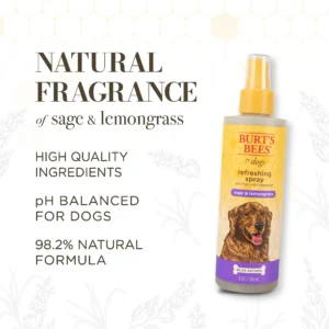 Burt's Bees Pets Natural Deodorizing Spray for Dogs Lemongrass and Sage - Image 2