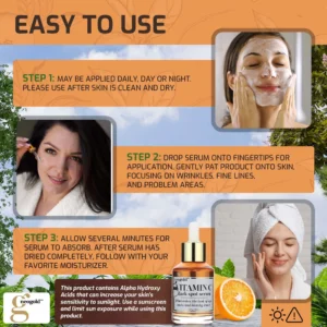 Neogold Vitamin C Face Serum For Brightening Dark Spots & Aged Skin, 2 oz - Image 4
