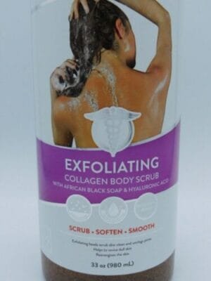 Skin Aid Medics Exfoliating Body Scrub Infused with Collagen, Bath & Shower Gel - Image 2