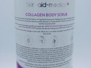 Skin Aid Medics Exfoliating Body Scrub Infused with Collagen, Bath & Shower Gel - Image 3